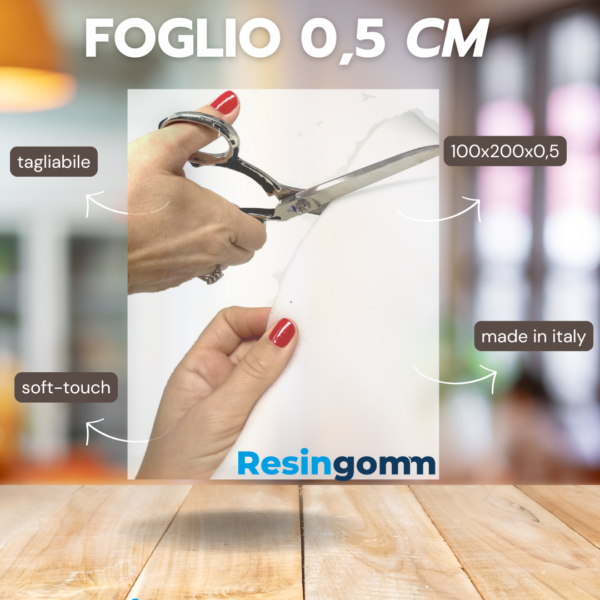 Foglio gommapiuma sottile 0,5 cm